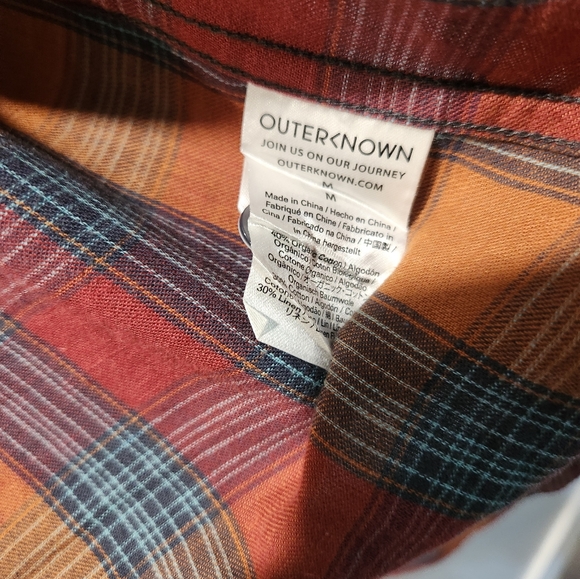 Outerknown Highline Shirt - Grenadine Encinitas Plaid - Picture 3 of 4